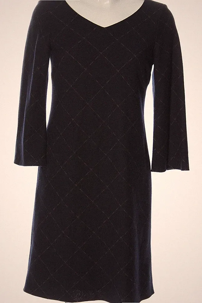 LUISA CERANO Etuikleid Damen Kleid Gr. DE 36 nude-dunkelblau Casual-Look