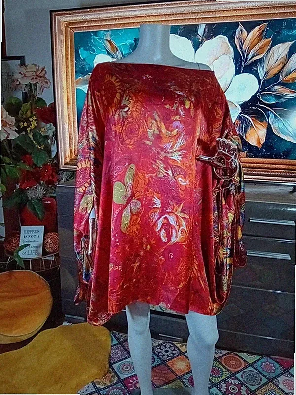 Luxus Elegant Tunika Kleid 50 52 54 56 58