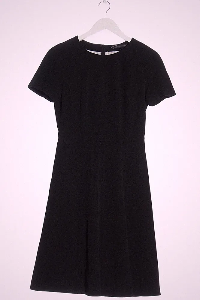 M&S A-Linien Kleid Damen Kleid Gr. DE 36 schwarz Elegant