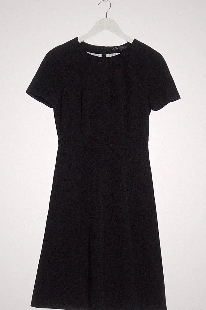 M&S A-Linien Kleid Damen Kleid Gr. DE 36 schwarz Elegant