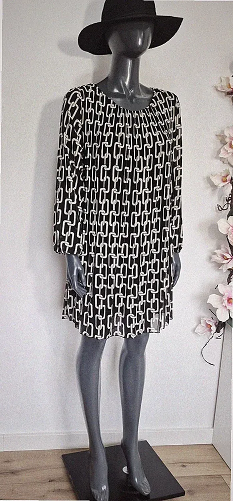 Made In Italy ♡ Schönes kurzes Plissee A-Linien - Kleid Viskose One Size M L XL