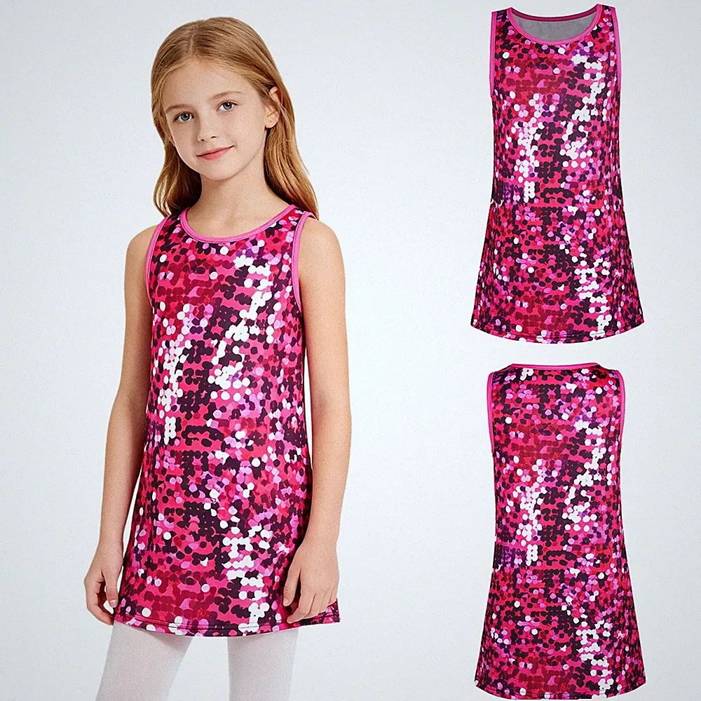 Mädchen Sommerkleid Besondere Anlässe Tanzbekleidung Zeigen Kleid Bühne Jazz