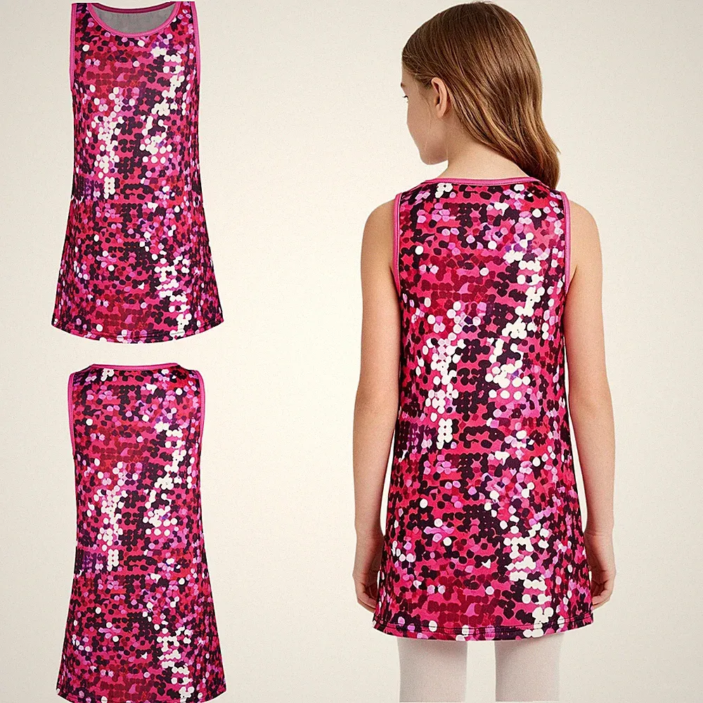 Mädchen Sommerkleid Schule Kleid Bühne Tanzbekleidung Besondere Anlässe Jazz