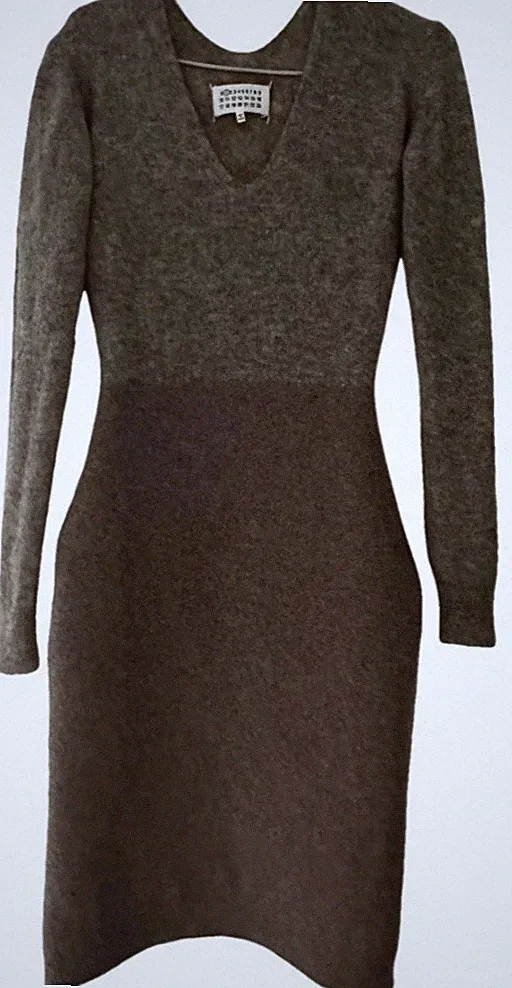 maison margiela midi kleid aus alpaka und Mohairwolle. sehr guter Zustand...