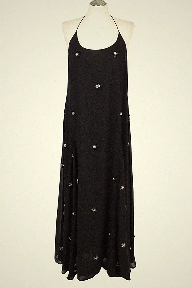Maisonêtre Damen Kleid Gr. 38 (M) Schwarz NEU A-Linie Trägerkleid Dress