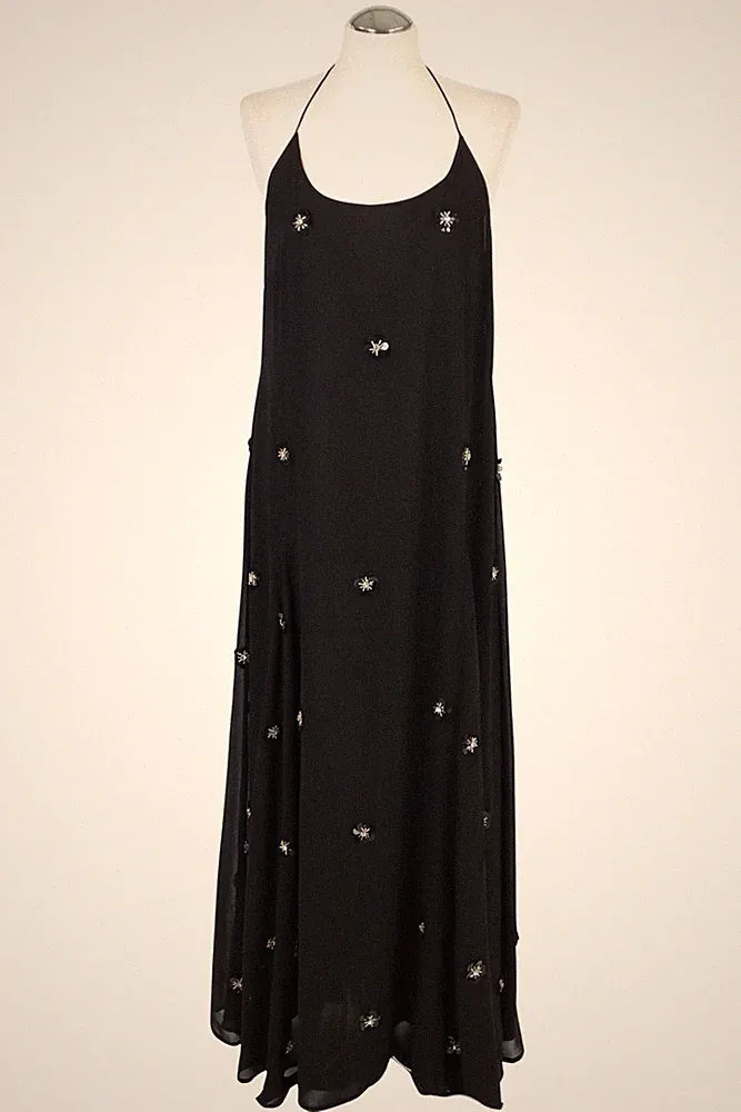 Maisonêtre Damen Kleid Gr. 38 (M) Schwarz NEU A-Linie Trägerkleid Dress