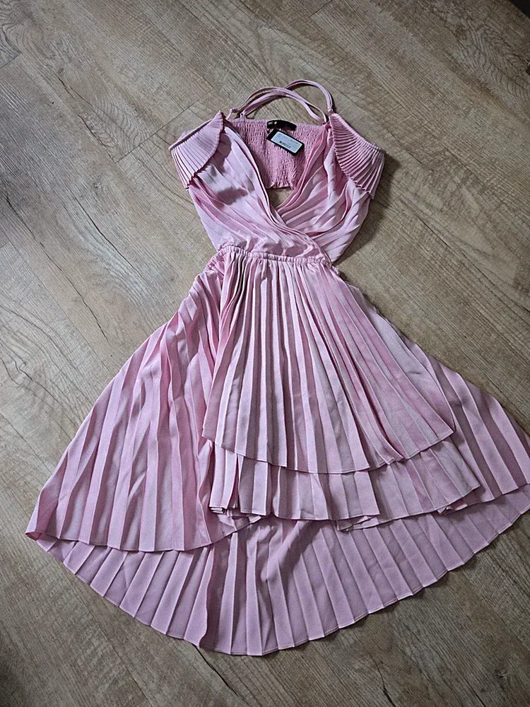 Rosa Hochzeitsgastkleid