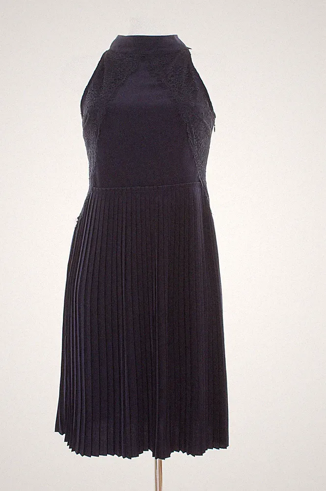MANGO Damen Kleid Blau Gr. S A-Linien Kleid Dress Sommerkleid Robe