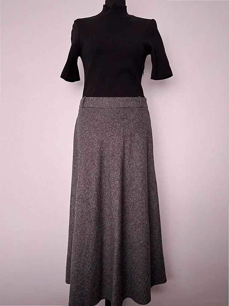 Mango Kombiniertes Rollkragenkleid Midikleid Gr M Neu