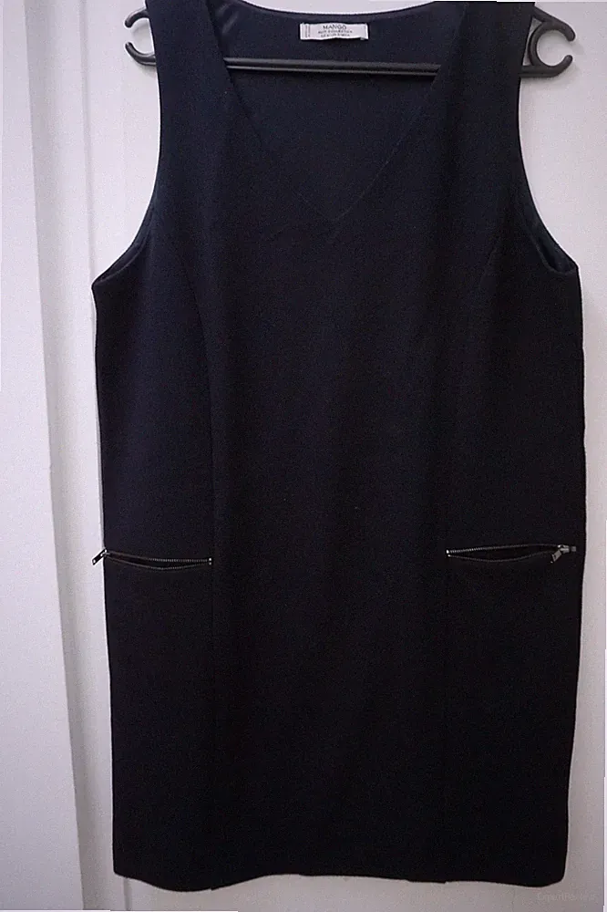 Mango Suit Collection Etui Kleid dunkel Blau Gr M gut erhalten