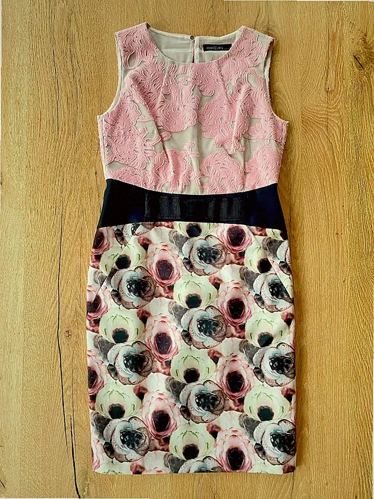 MARC CAIN Etuikleid, rose, Gr. 38 (N3)