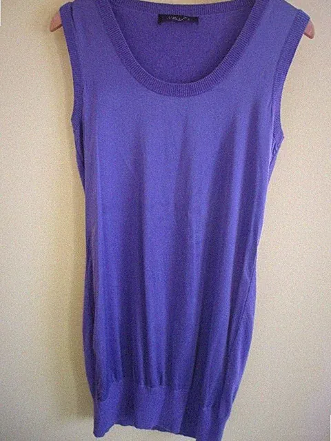 Marc Cain,Kaschmir/Seide Kleid,Lila,Brustweite 44cm.unged.Länge 85cm.