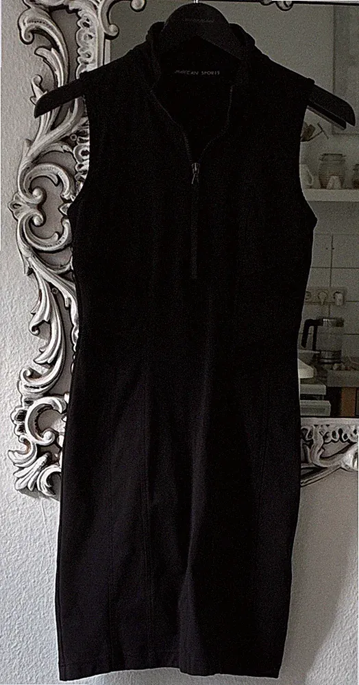 Marc Cain Sports Etuikleid mit pass. Jacke, knielang ärmellos, Reißverschl, XS
