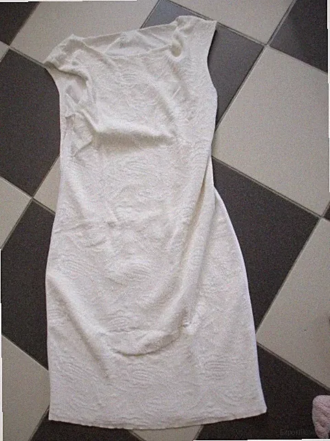 Marc Cain,Stretch Etui Kleid,Elfenbein,Gr.38-40,N3,Brustw44cm.unged.,L-93cm.