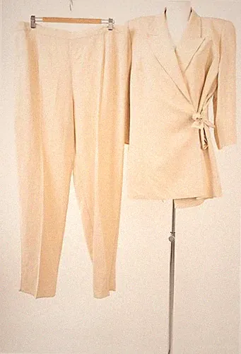 MARINA RINALDI Hosenanzug Blazer Hose Gr. 48 mit Leinen Hochzeitsgast