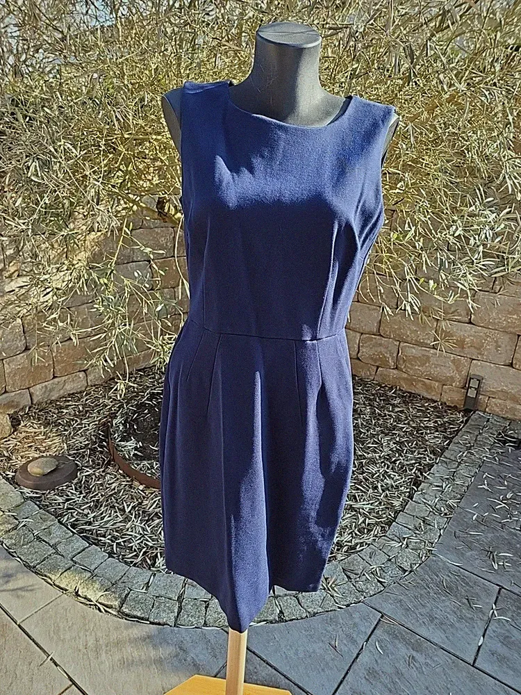 marineblaues Etuikleid von Lands` End= NEU=