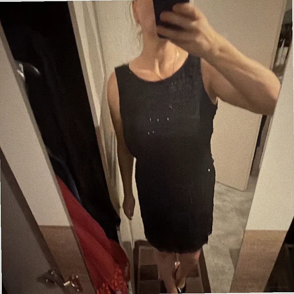 Mariposa Damen Etuikleid Schwarz ärmellos knielang Polyester Gr. 42