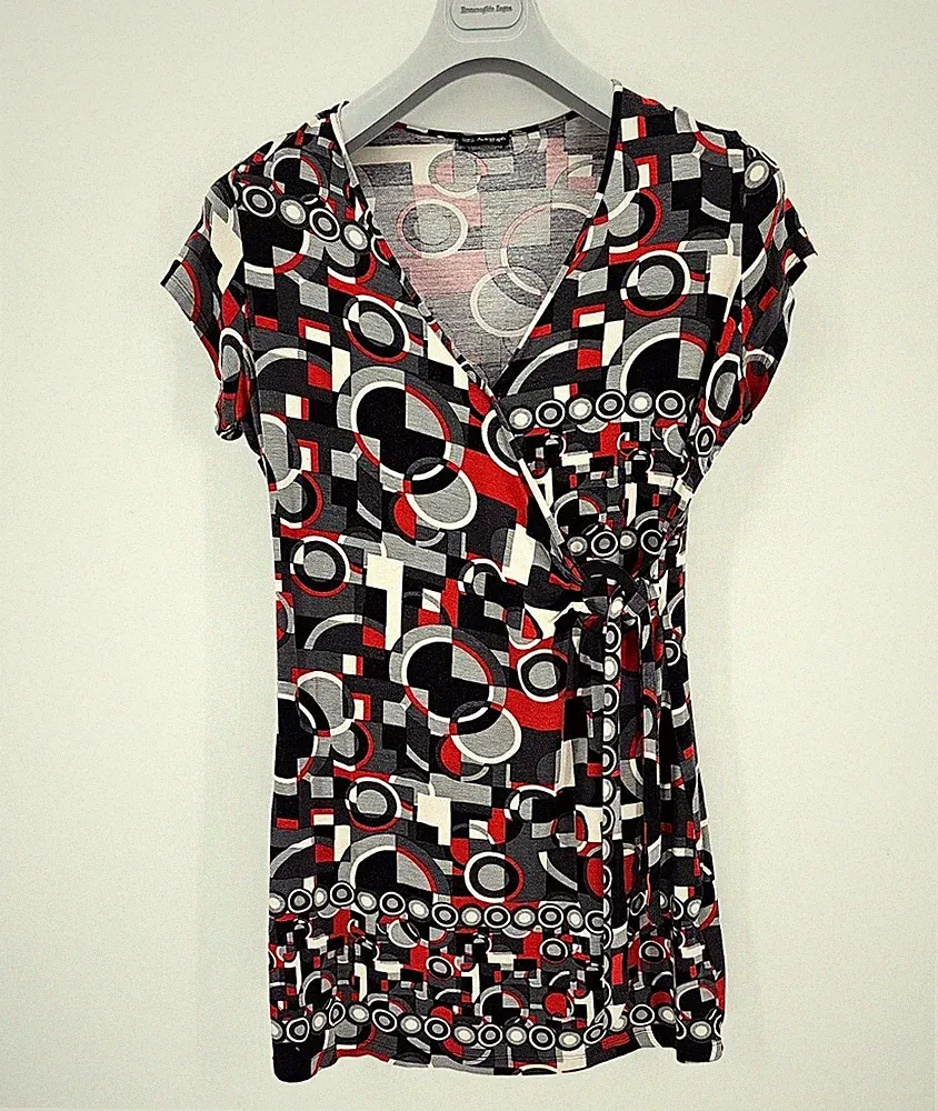 Marks & Spencer Damen Kleid A-Linie Kurzarm aus Viskose in Gr. 40