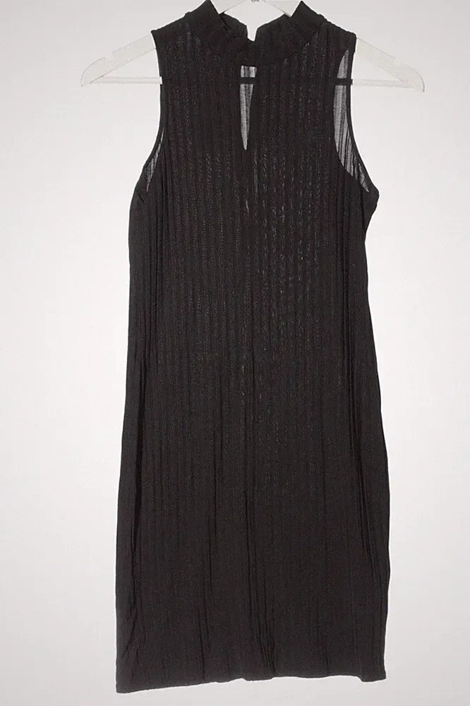 MASSIMO DUTTI A-Linien Kleid Damen Kleid Gr. DE 34 schwarz Casual-Look