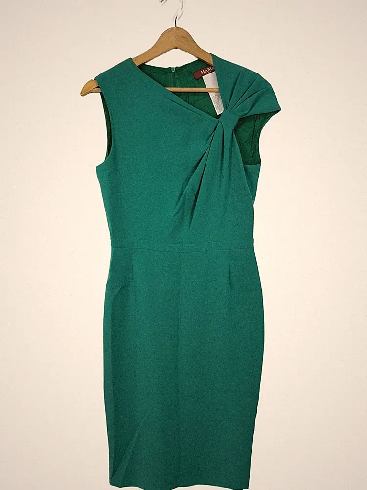 MAX MARA Etuikleid Damen Kleid Gr. DE 38 türkis Elegant