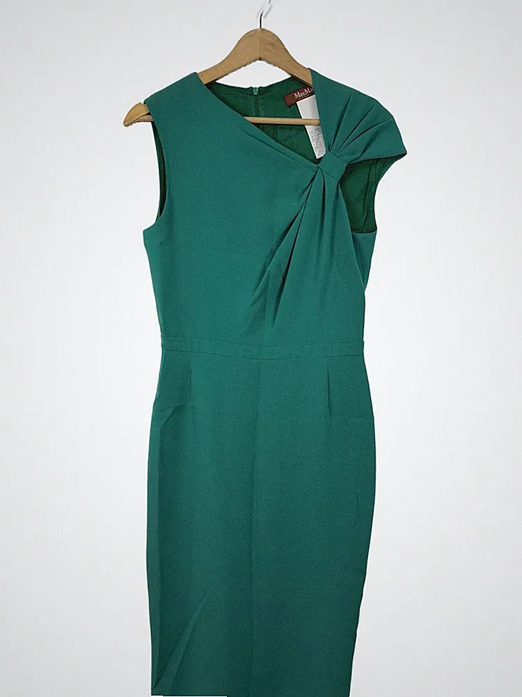 MAX MARA Etuikleid Damen Kleid Gr. DE 38 türkis Elegant