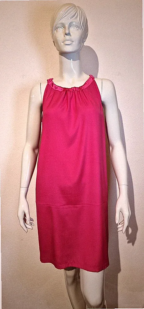Max Volmáry Kleid für Sommer aus Seide in Pink Größe M