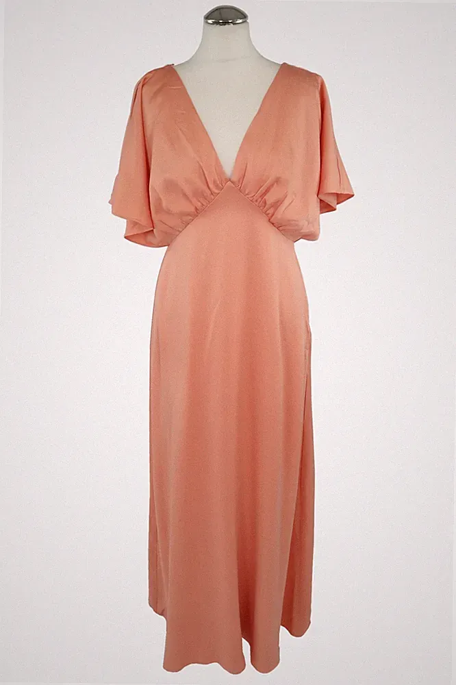 Maya Deluxe Damen Kleid Gr. 40 Rosa A-Linie Dress