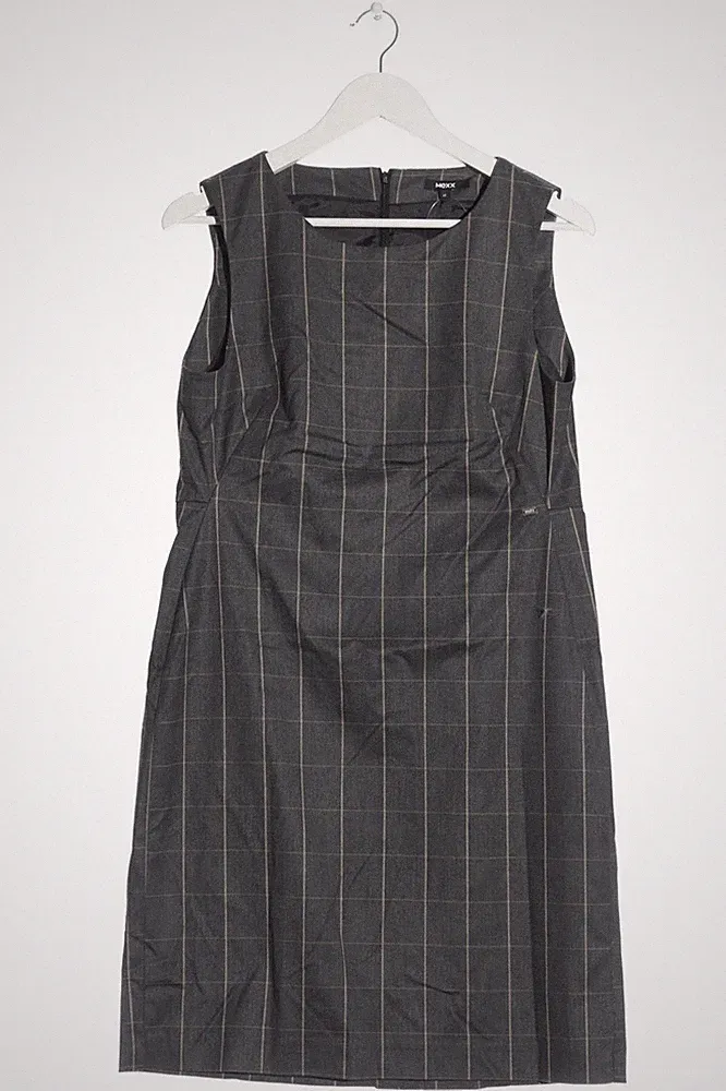 MEXX A-Linien Kleid Damen Kleid Gr. DE 42 hellgrau Casual-Look