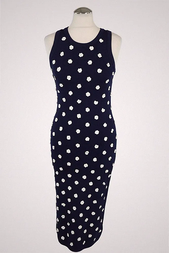 Michael Kors Damen Kleid Gr. 36 (S) Blau NEU Kleid Etuikleid Dress