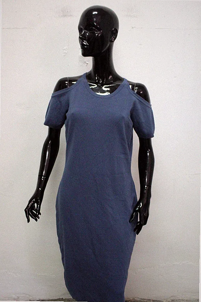 Michael Kors Kleid Damen Größe L Kleid Blau Dress Woman Etuikleid Kleidchen Logo