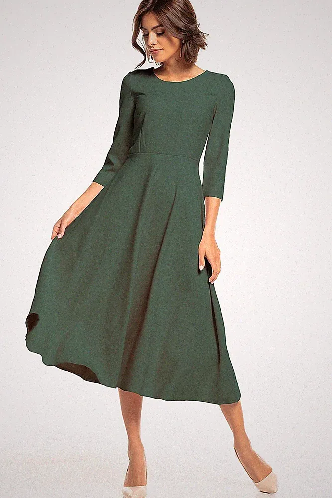 Midi Sommerkleid A-Linie Freizeitkleid, Model 148172 Tessita