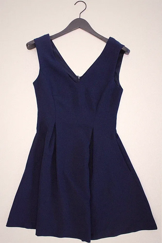 ✨ mint & berry Etuikleid Slim Kleid für Damen Gr. 36, S Ärmellos blau ✨