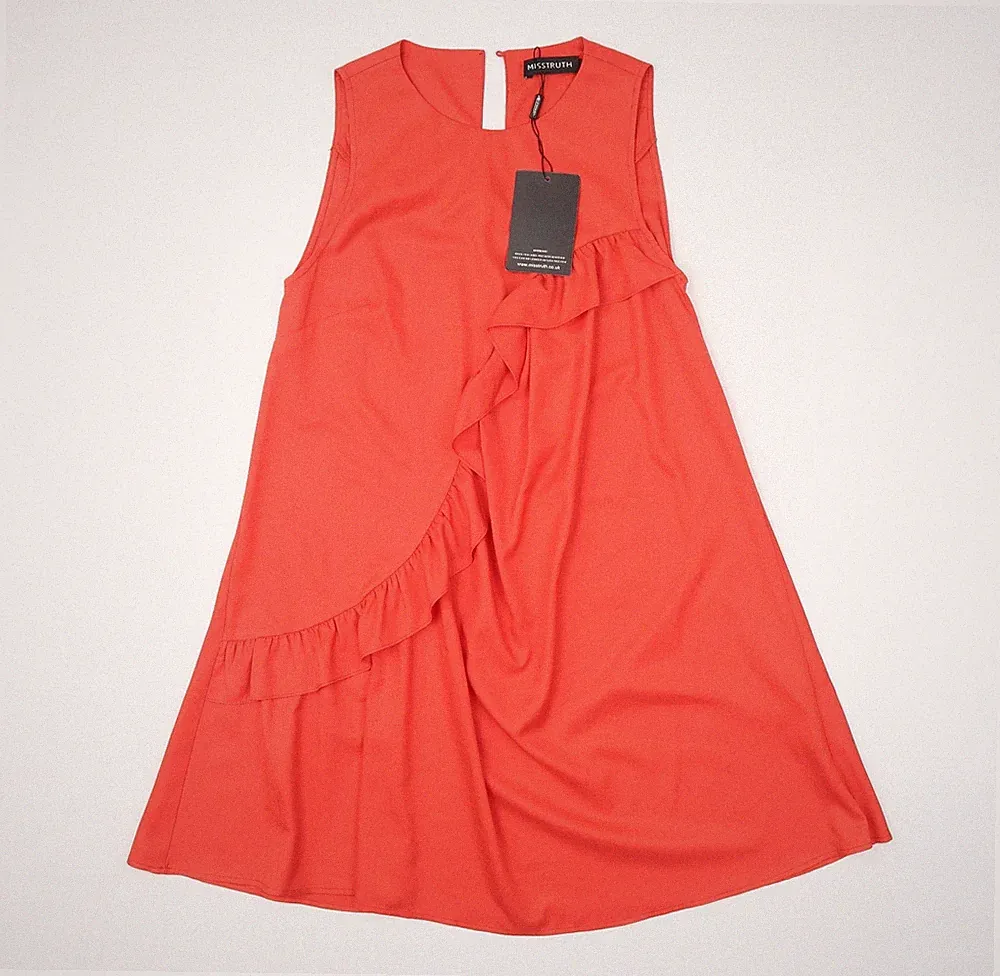 Misstruth Damen rot Batik A-Linie Größe 8