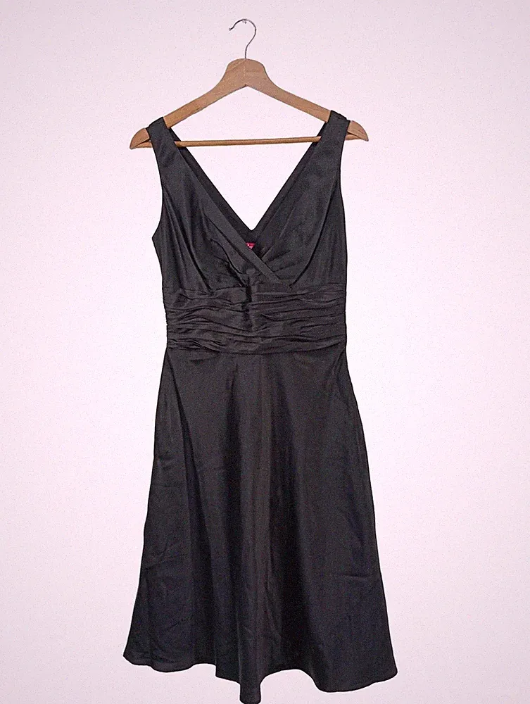 MONSOON A-Linien Kleid Damen Kleid Gr. DE 38 schwarz Elegant