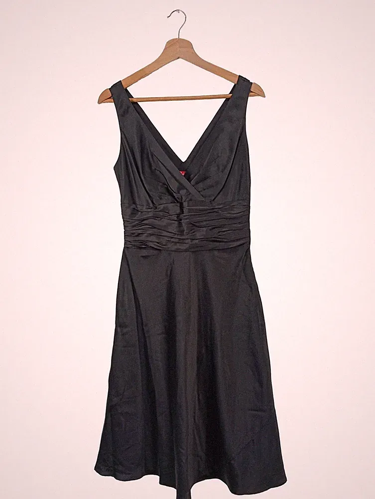 MONSOON A-Linien Kleid Damen Kleid Gr. DE 38 schwarz Elegant