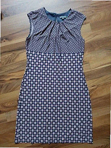 Montego Sommerkleid , gerafft, Gr.38 , blau/rose' , Hingucker, top