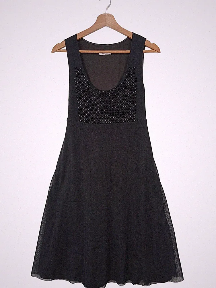 MORE & MORE A-Linien Kleid Damen Kleid Gr. DE 40 schwarz Casual-Look