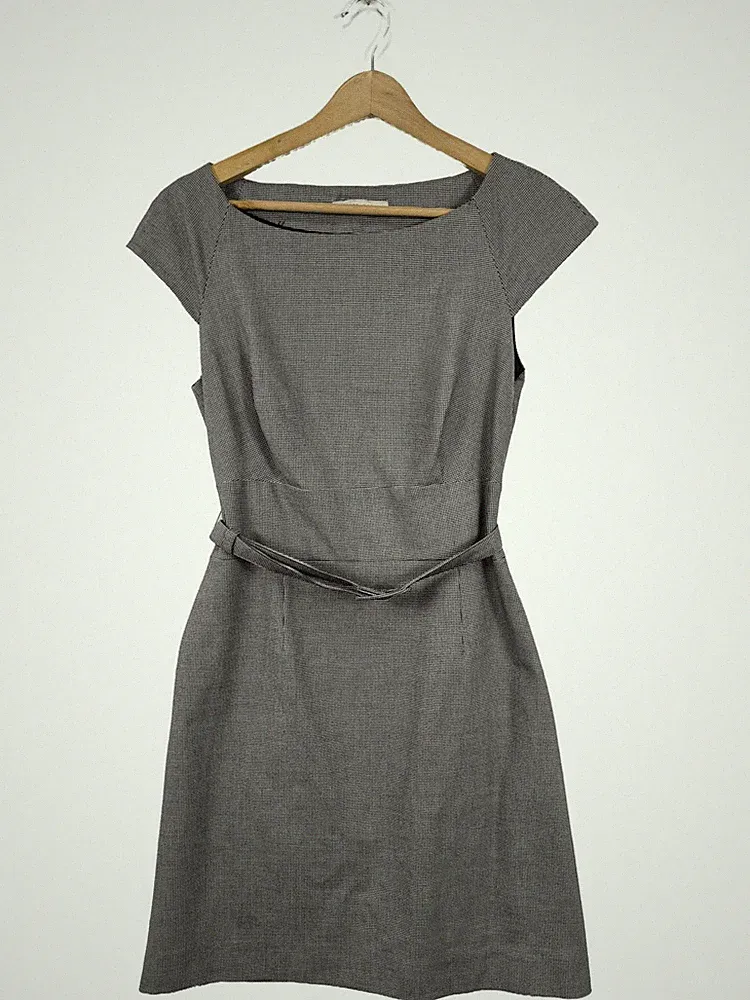 MORE & MORE Etuikleid Damen Kleid Gr. DE 34 hellgrau Elegant