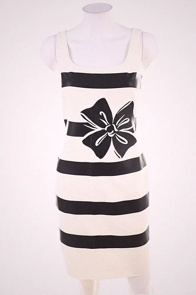 MOSCHINO BOUTIQUE Kleid Etuikleid XS elfenbein