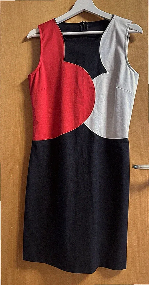 Moschino Love Heart Herz Design Kleid Damen Gut Größe 40 DE L