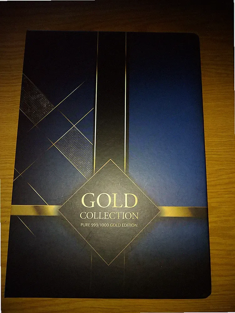 Münzalbum, Barren, magnetisch leer für Goldbarren 5,3 x 5,3