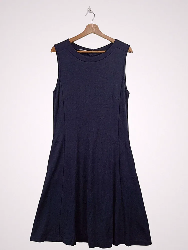 MYBC A-Linien Kleid Damen Kleid Gr. DE 40 blau Casual-Look