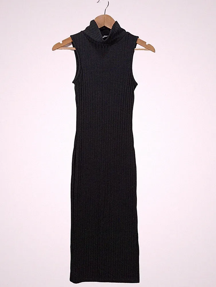 NA-KD Etuikleid Damen Kleid Gr. DE 32 schwarz Casual-Look