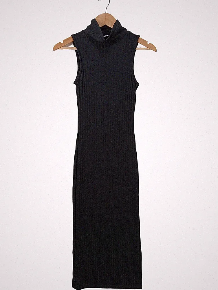 NA-KD Etuikleid Damen Kleid Gr. DE 32 schwarz Casual-Look