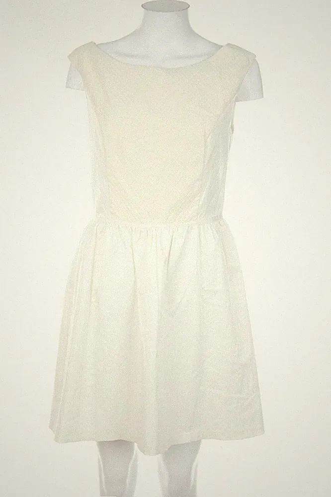 NAF NAF Sheath Dress Metallic Effect D 42 off-white