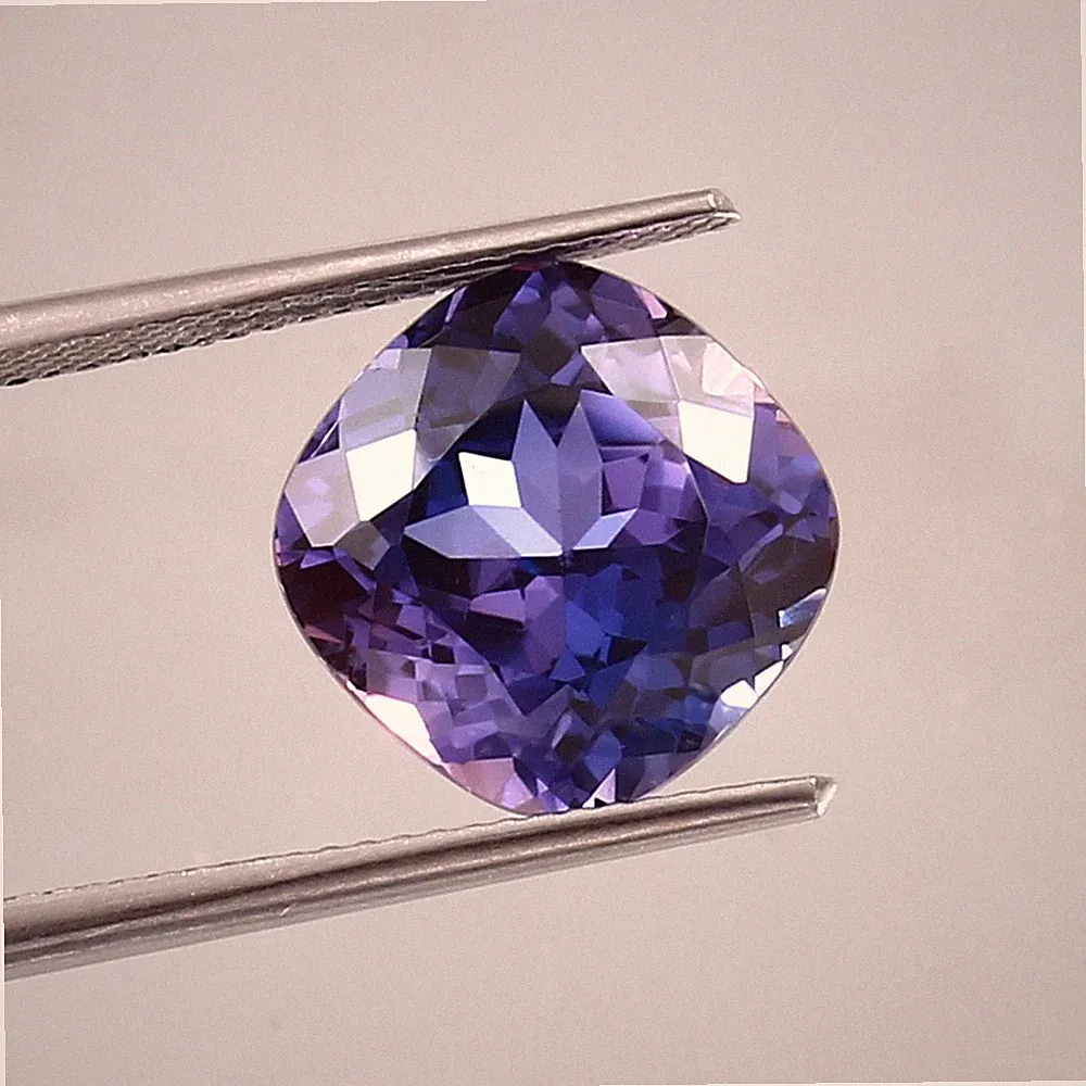 Natürlich Ceylon Farbe Etuikleid Lila Saphir Kissen Schnitt Locker Edelstein