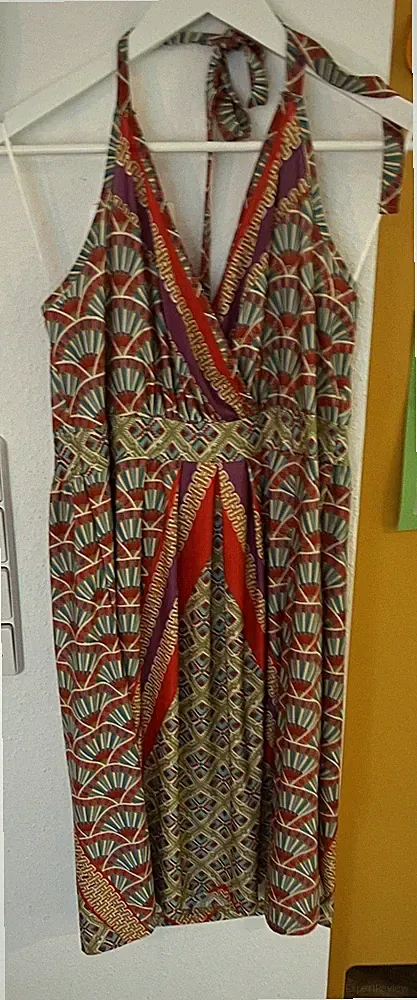 Neckholder-Kleid, C&A, L, Bunt, Hippie