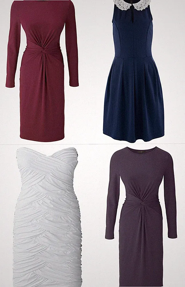 Neu 4 St. Kleider Set Gr. 32/34 Cocktailkleider Mini Partykleid Etui-kleid Kleid