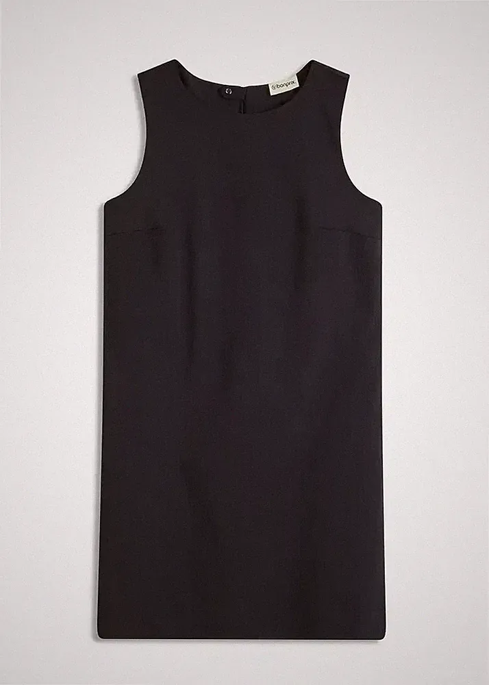 Neu A-Linien Kleid aus Baumwoll-Mix Gr. 52 Schwarz Etuikleid Abendkleid Dress