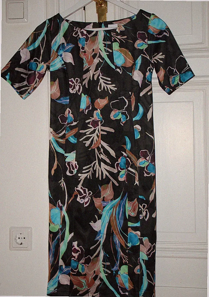 NEU ALBA MODA 34 XS Kleid Etui romantisch Party Ostern Sommer Blogger flora boho